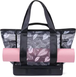 32L Mesh Tote bag, Breathable Beach Handbag with Removable Insulated Compartment