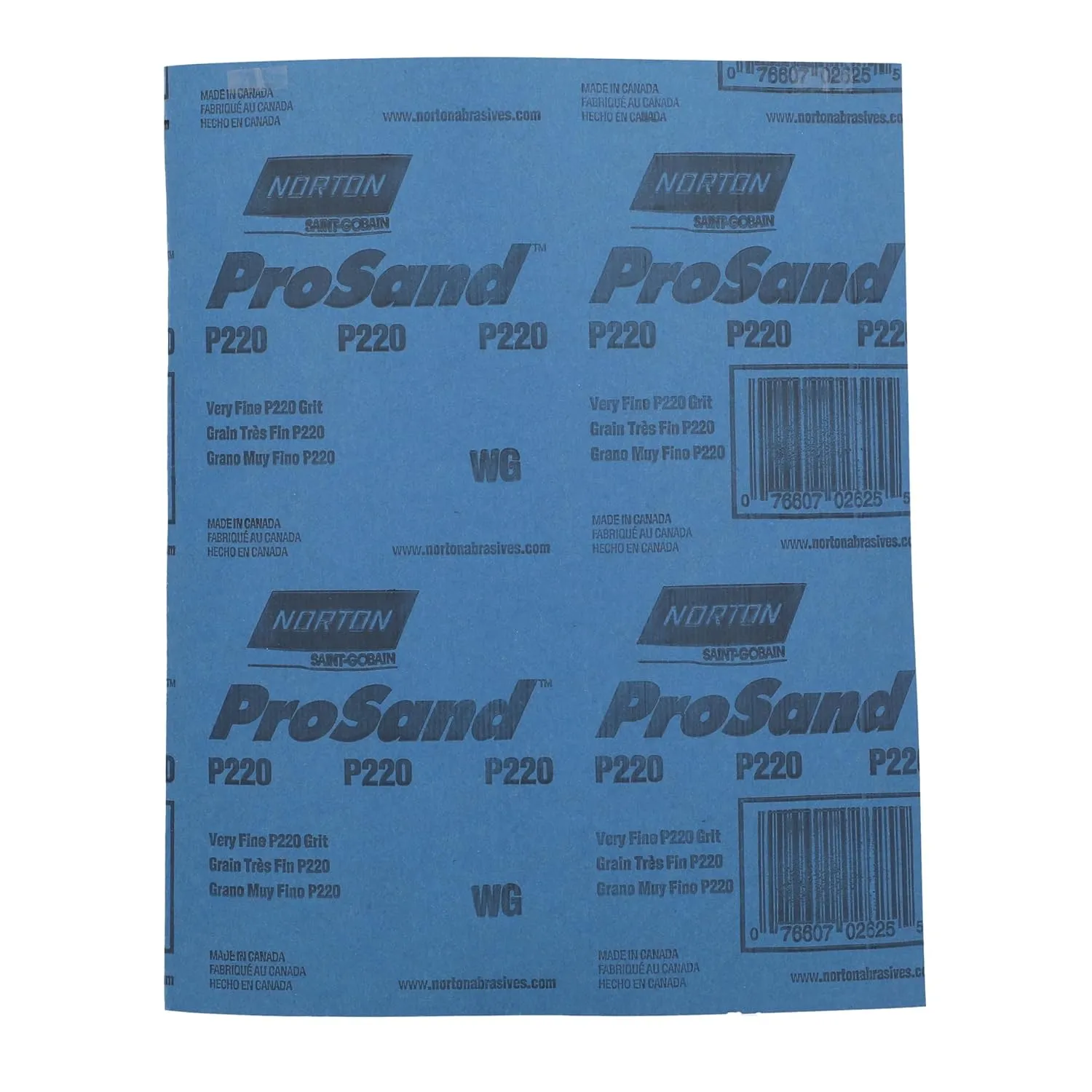 9" x 11" Norton 02642 ProSand Sanding Sheet 60-Grit Job-Pack