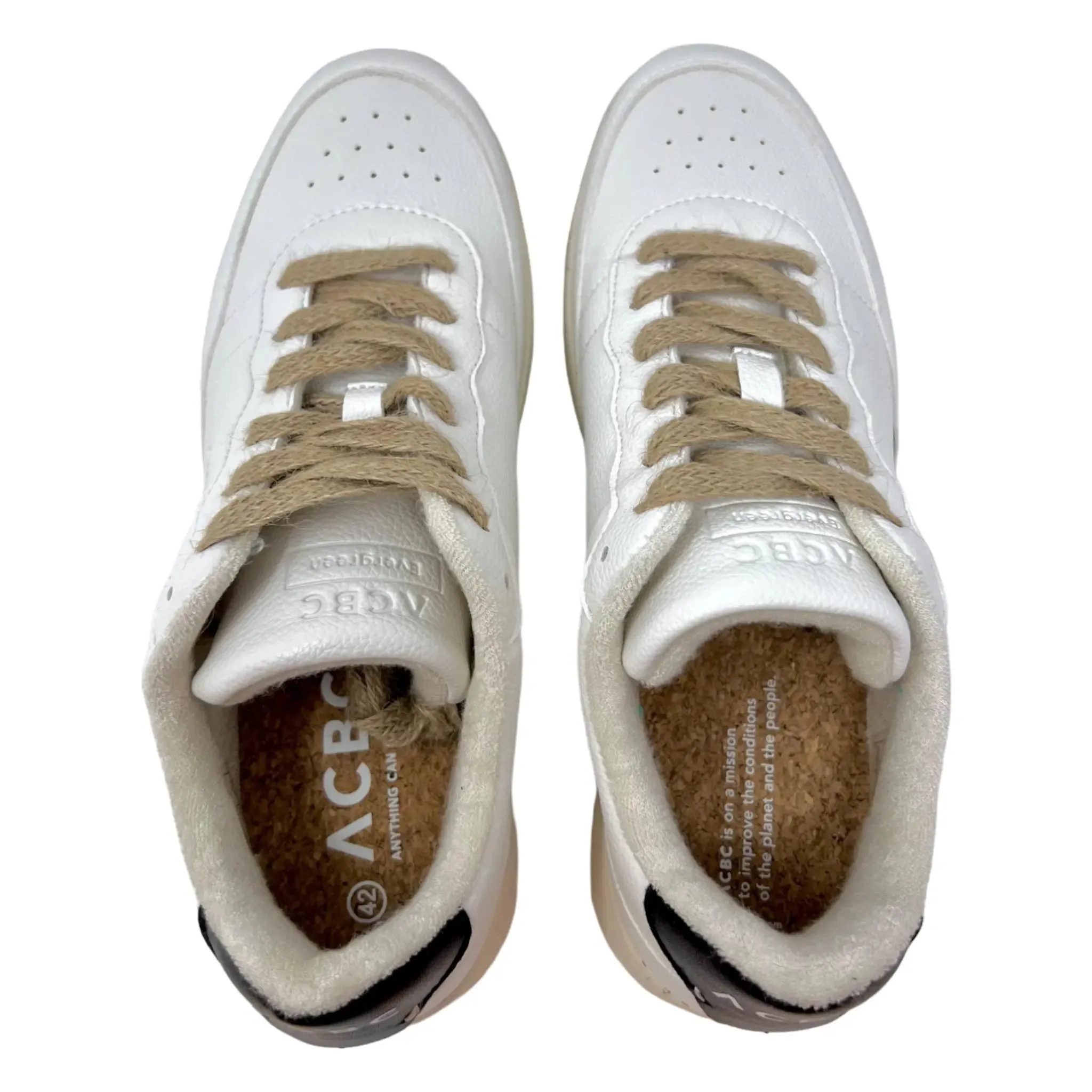 ACBC, Sneaker, Evergreen, white with black