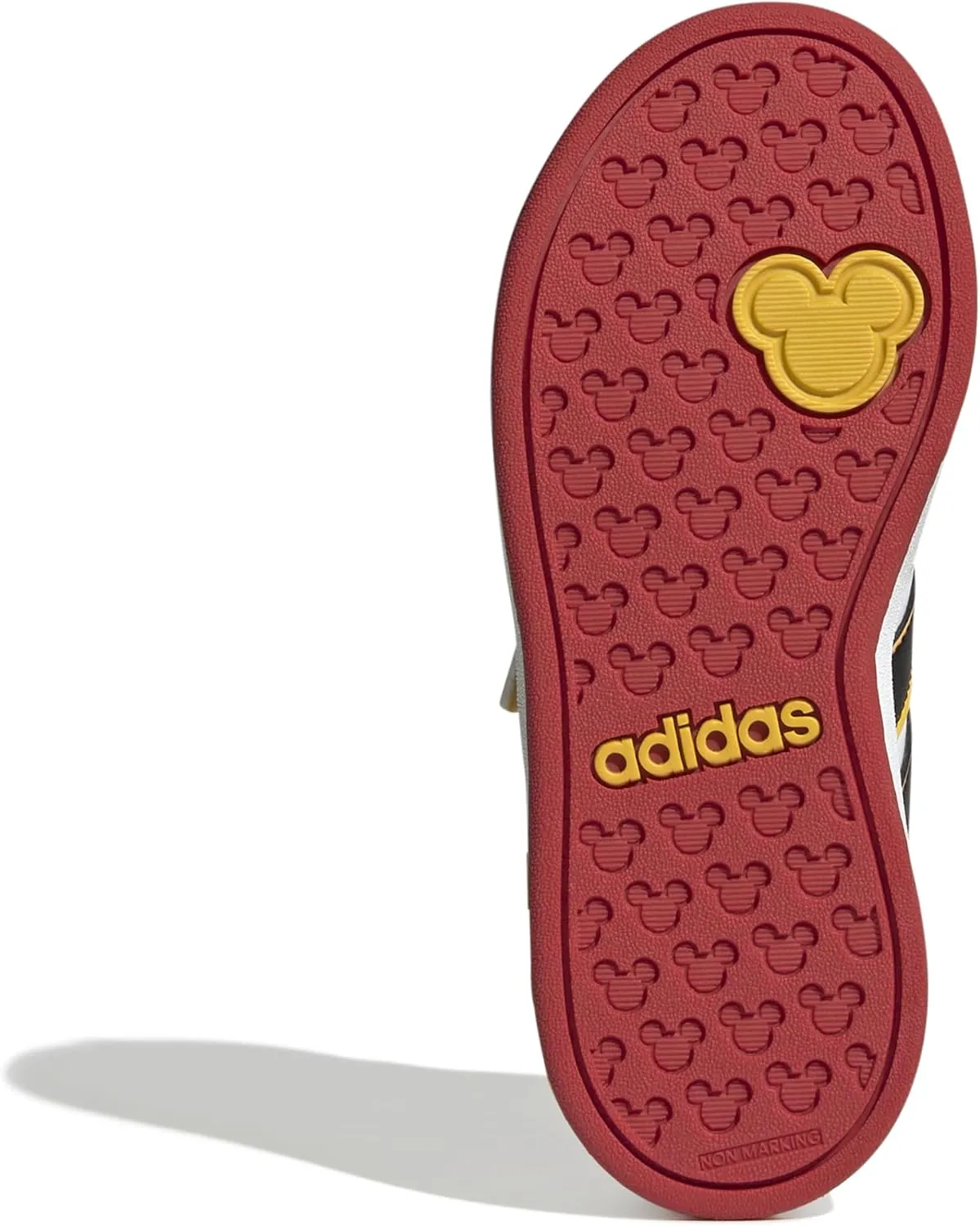 adidas Unisex-Child Disney Grand Court Elastic Lace & Strap Sneaker
