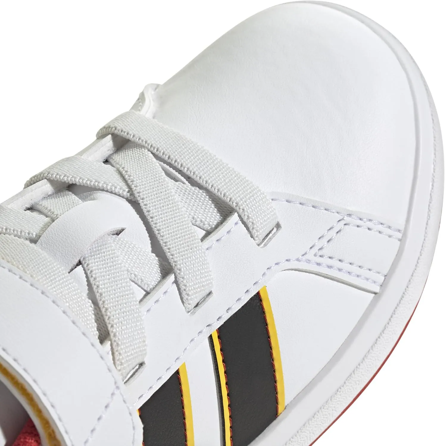 adidas Unisex-Child Disney Grand Court Elastic Lace & Strap Sneaker
