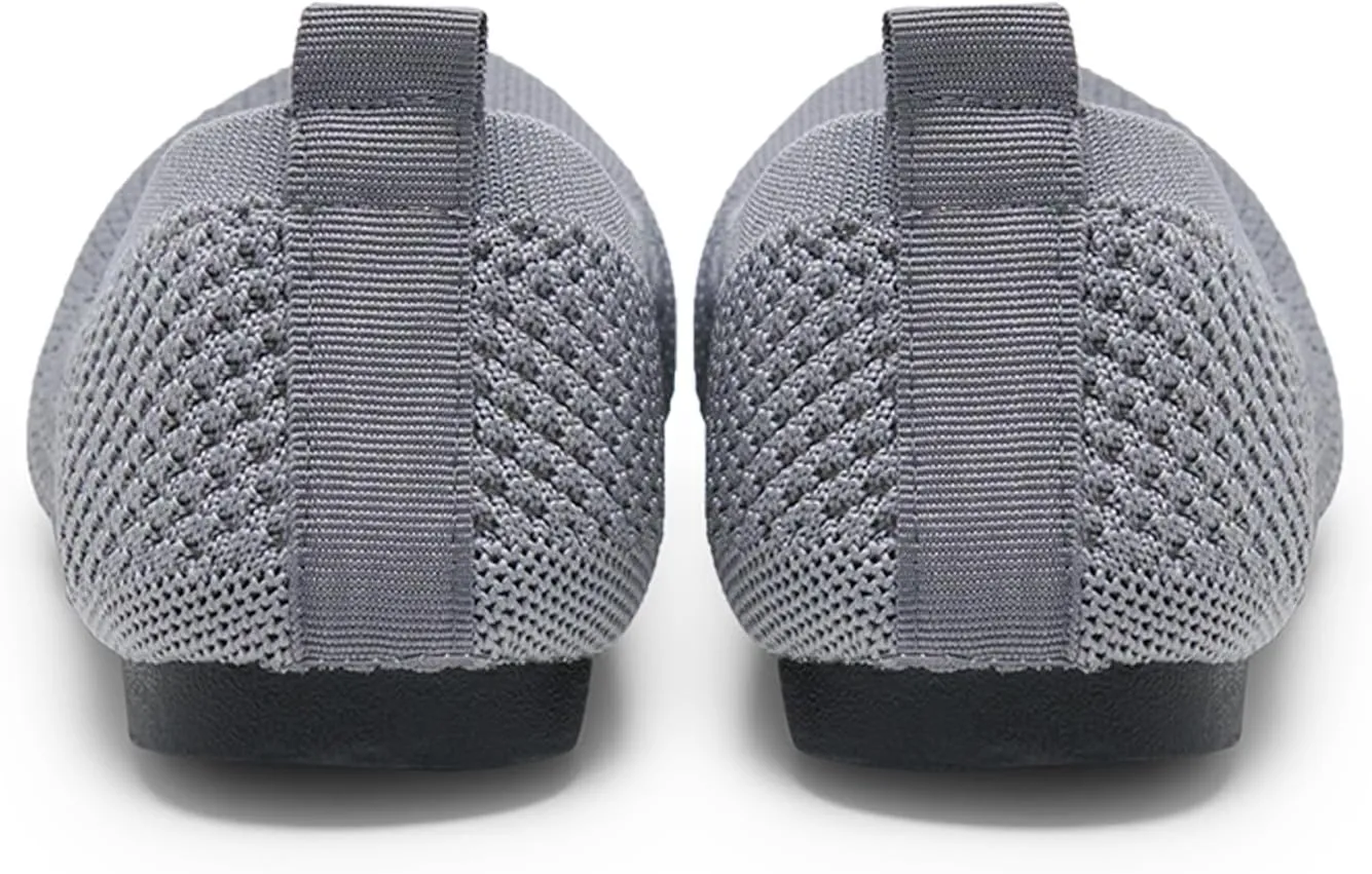 Alexis Leroy Women's Loafer Mesh-Breathable Walking Shoes Slip On Casual Elastic Knit Lightweight Dressy Ballet Shoes