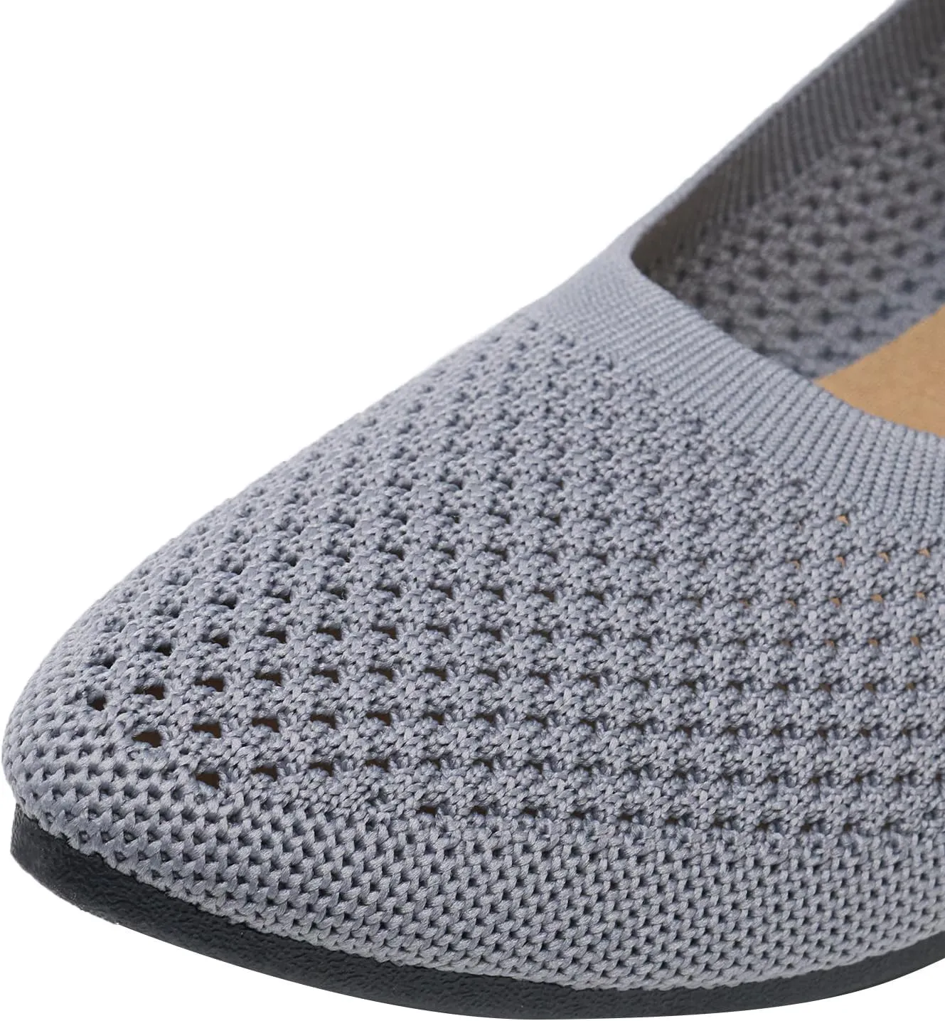 Alexis Leroy Women's Loafer Mesh-Breathable Walking Shoes Slip On Casual Elastic Knit Lightweight Dressy Ballet Shoes