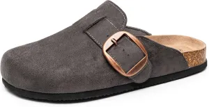 Alpine Swiss Edith Womens Clogs Cork Footbed Slippers Mules Slip On Potato Shoes