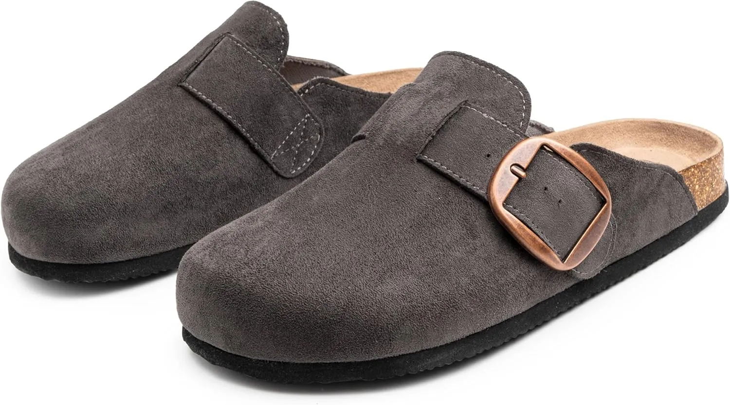 Alpine Swiss Edith Womens Clogs Cork Footbed Slippers Mules Slip On Potato Shoes