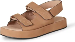 Amazon Essentials Women's Adjustable Triple Strap Flat Platform Sandal