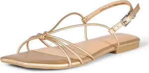 Amazon Essentials Women's Strappy Flat Sandals