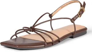 Amazon Essentials Women's Strappy Flat Sandals