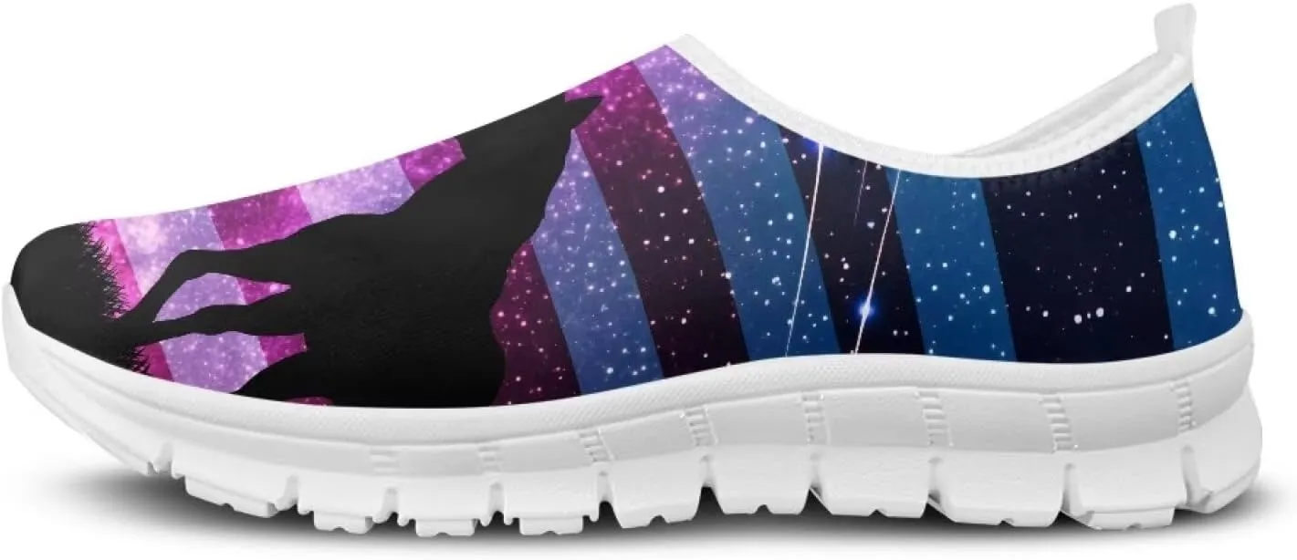 American Flag Men's Lightweight Running Walking Shoes Slip On Breathable Gym Sneakers Non Slip Loafer Fashion Workout Shoes SizeUS 5-14