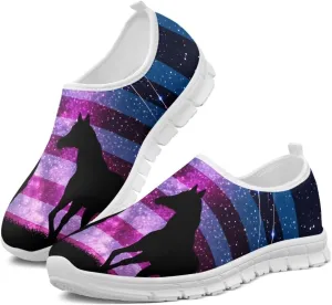American Flag Men's Lightweight Running Walking Shoes Slip On Breathable Gym Sneakers Non Slip Loafer Fashion Workout Shoes SizeUS 5-14