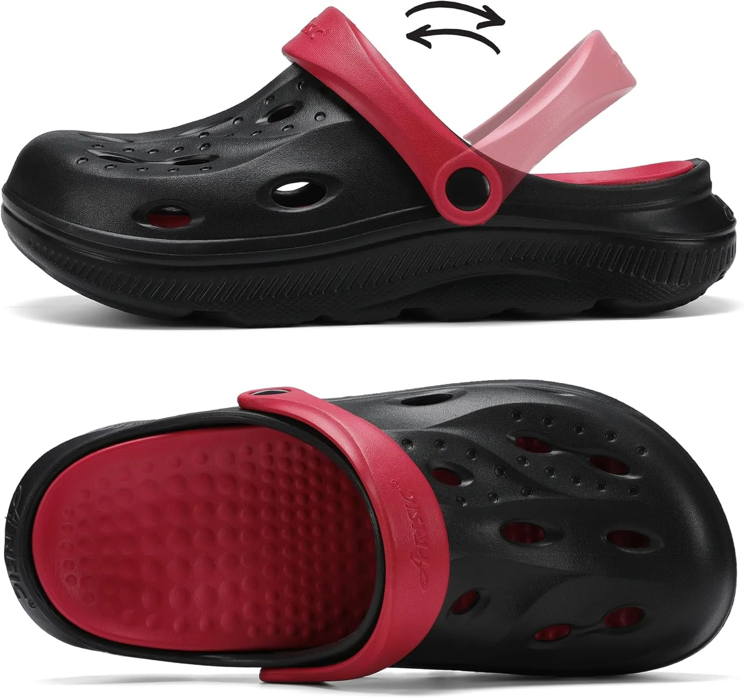 Arch Support Clogs Mens Womens Garden Shoes Lightweight Outdoor Beach Slippers Recovery Sandals with Removable Thick Insoles