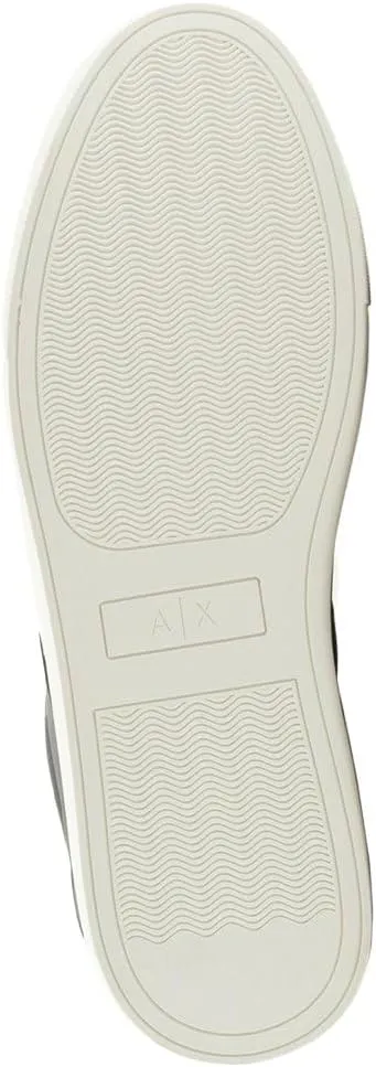 Armani Exchange Men's Suede Logo Low Top Court Sneaker