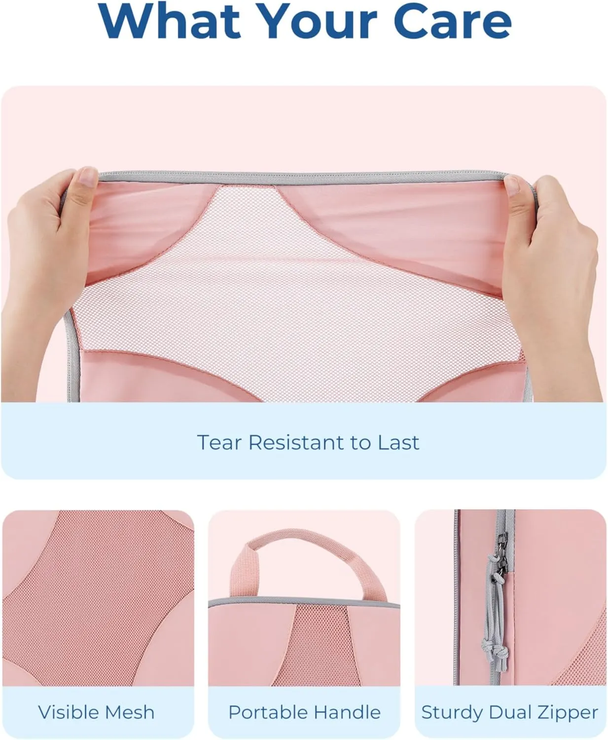 BAGSMART Compression Packing Cubes for Travel, Compressible Luggage Organizer for Cruise Ship, Lightweight Travel Essentials 6-Pack 1L 2M 2S 1Shoe Bag