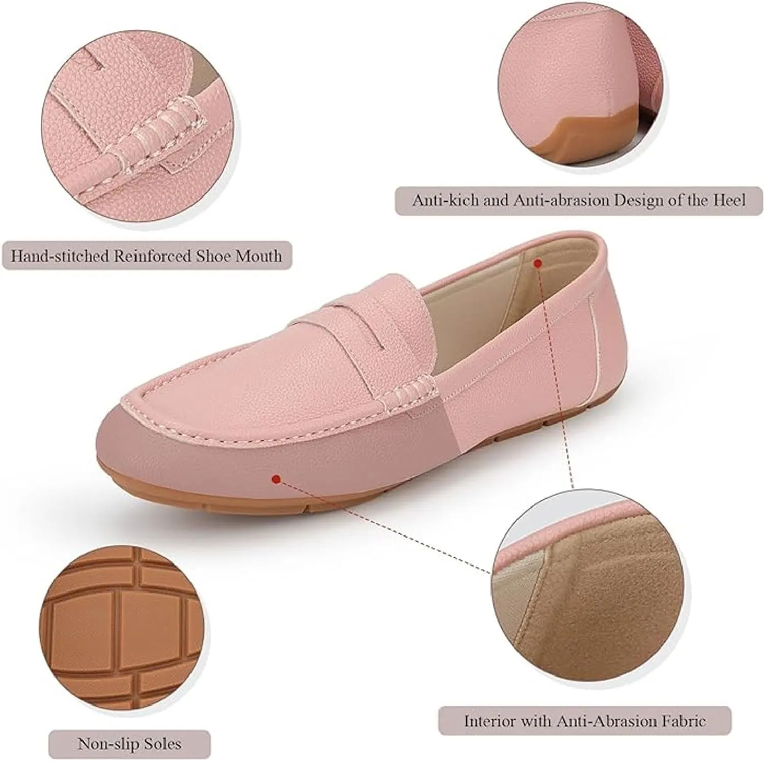Bealin Womens Knit Driving Loafers Slip On Flat Boat Shoes Penny Breathable Moccasins Knit Loafers Shoes