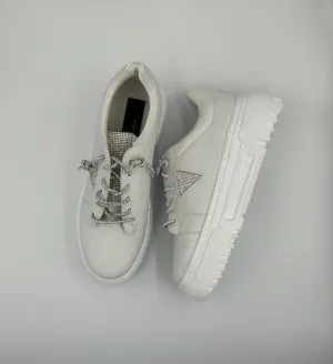 “BELLADONNA” LOW-TOP WHITE SNEAKERS WITH CHUNKY SOLE