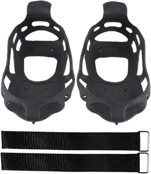 BESPORTBLE 1Set Non Slip Ice Grippers for Shoes Teeth Crampon Spikes TPE Material Lightweight Traction Covers for Boots Sports Shoes Casual Footwear for Snow Ice Conditions