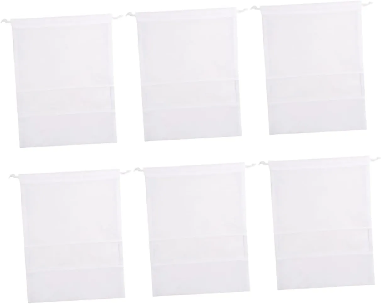 BESPORTBLE Shoe Storage Bag Set 6 Pack for Travel Home Drawstring Closure Organize Your Shoes Breathable for Long-term Storage