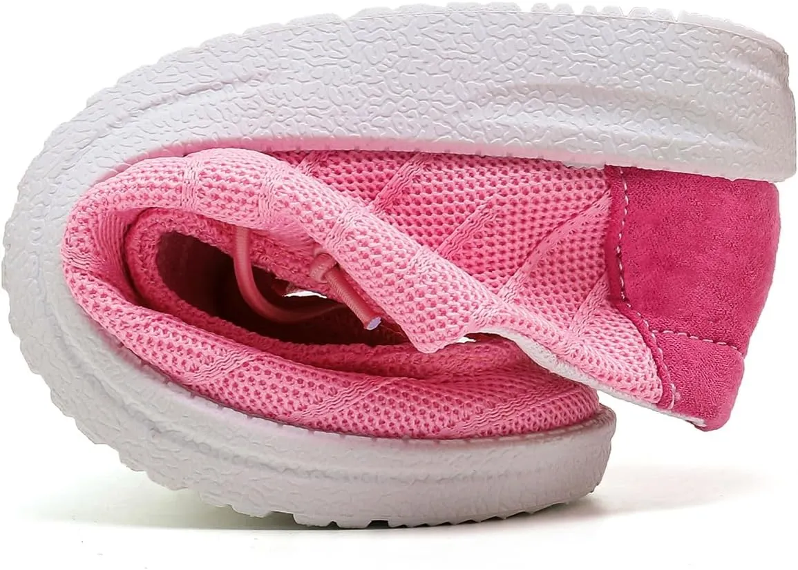 Betrue Kids Boys Girls Breathable Loafers Slip-On Casual Canvas Boat Shoes Lightweight Lace Up Loafers(Little Kid/Big Kid)