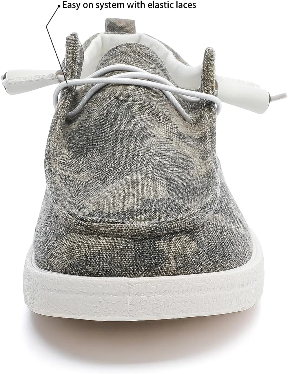 Betrue Women's Lightweight Boat Shoes, Casual Loafers, Slip On Deck Shoes, Breathable Canvas Walking Shoes