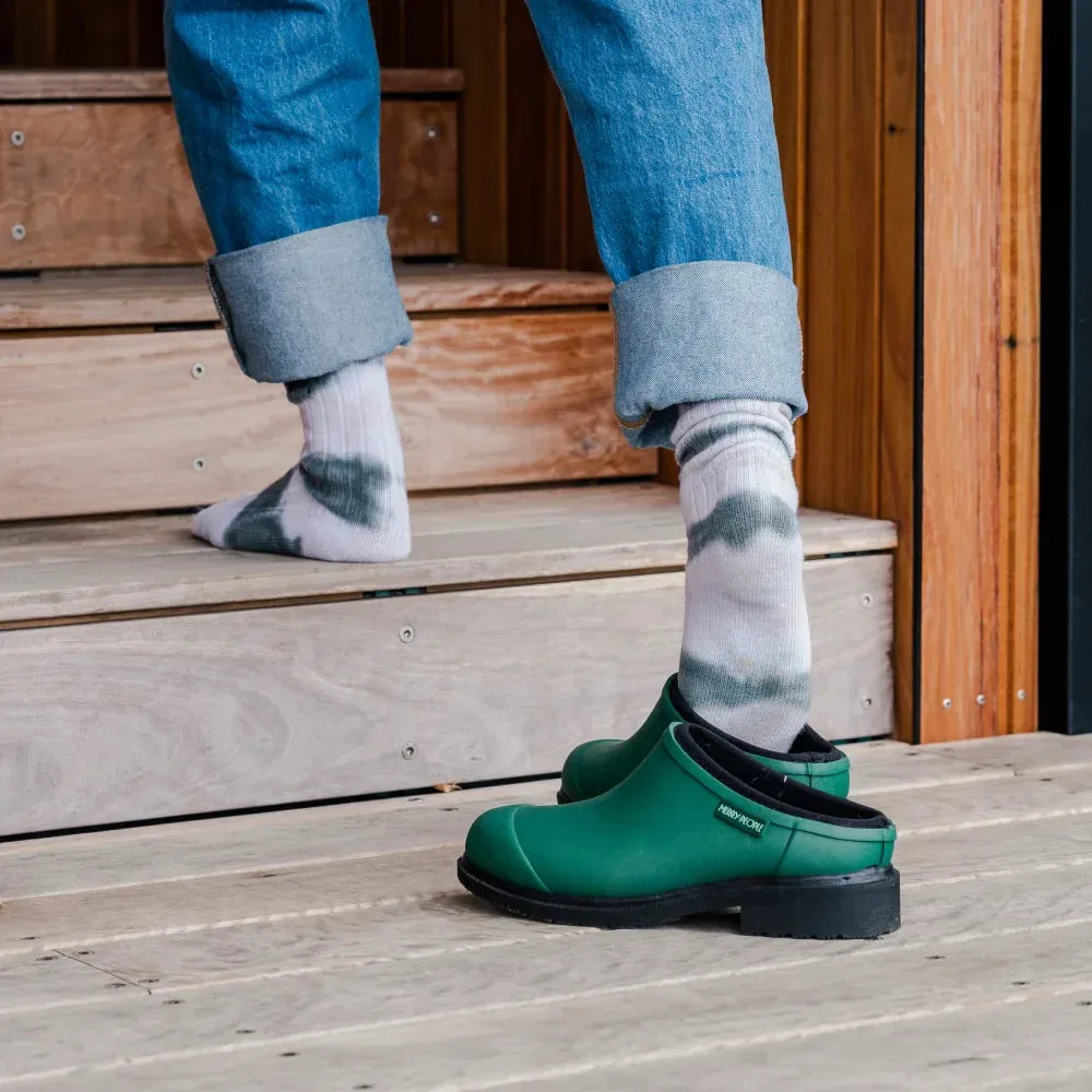 Billie Clog | Alpine Green & Black