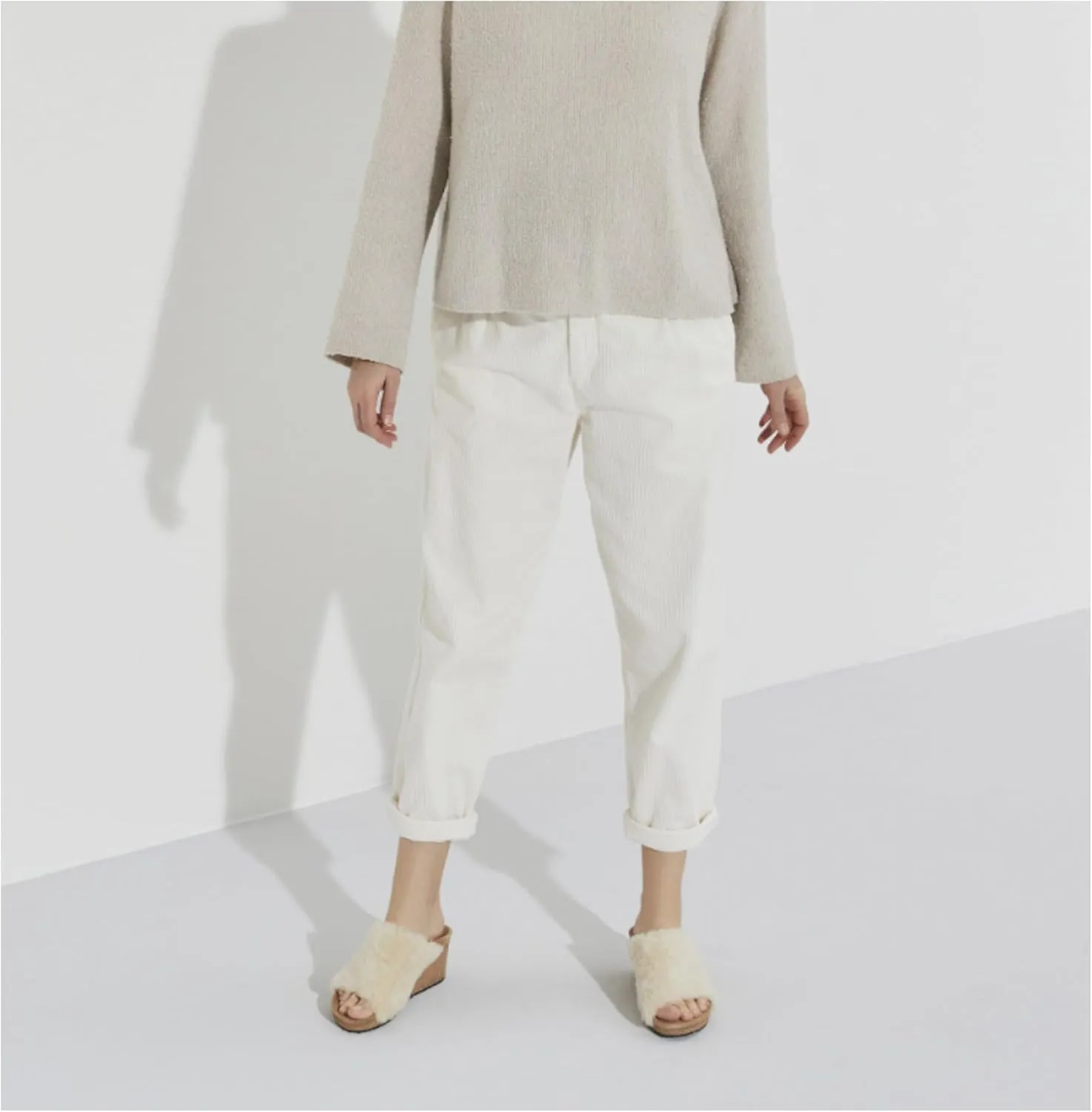 Birkenstock Papillio Namica Sherling Wedge Sandal