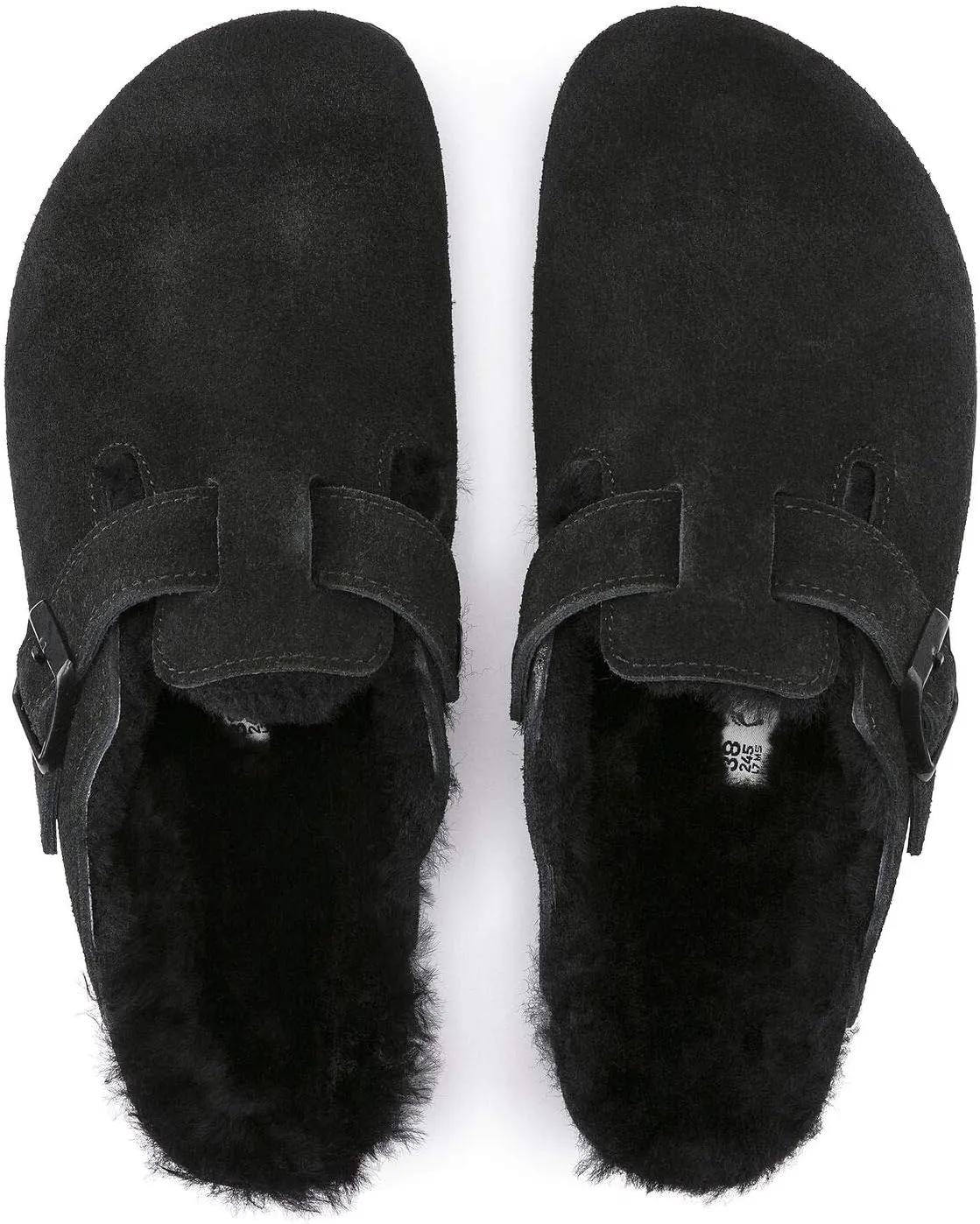 Birkenstock Women's Clogs Boston SFB Iron Oil LTR N, 36 EU Schmal