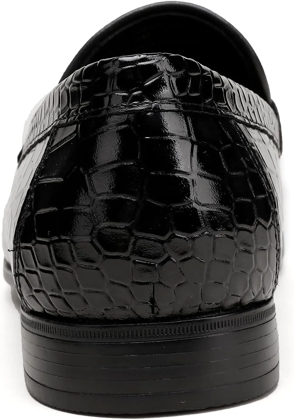 Black Tassel Loafer for Mens, Classic Smooth Leather Tassel Dress Shoes for Men