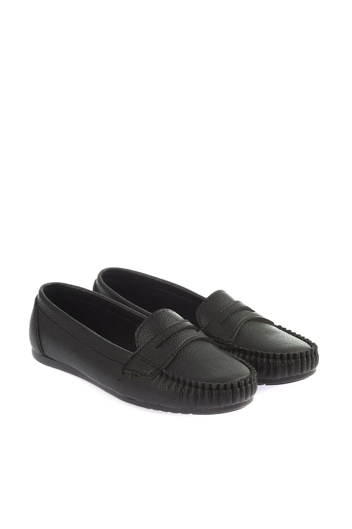 Black Women Loafer Shoes