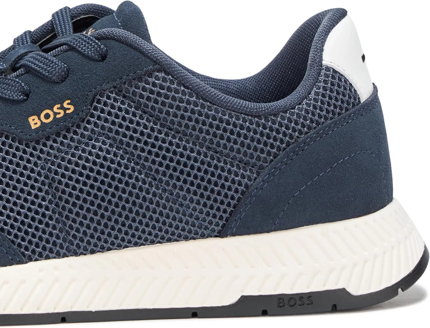 BOSS Men's Leather Mix Low Top Sneaker