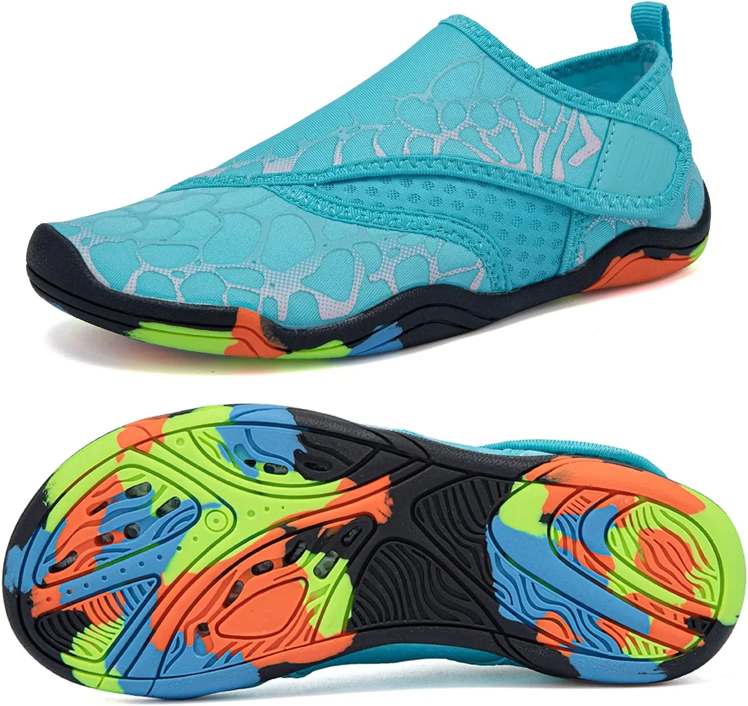 Boys & Girls Water Shoes Lightweight Comfort Sole Easy Walking Athletic Slip on Aqua Sock(Toddler/Little Kid/Big Kid)