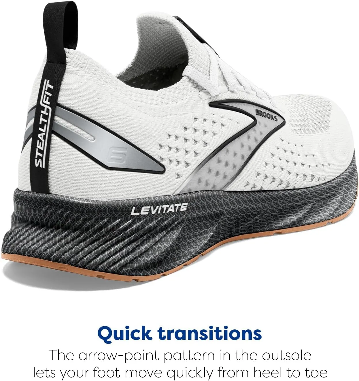 Brooks Men’s Levitate Stealthfit 6 Neutral Running Shoe