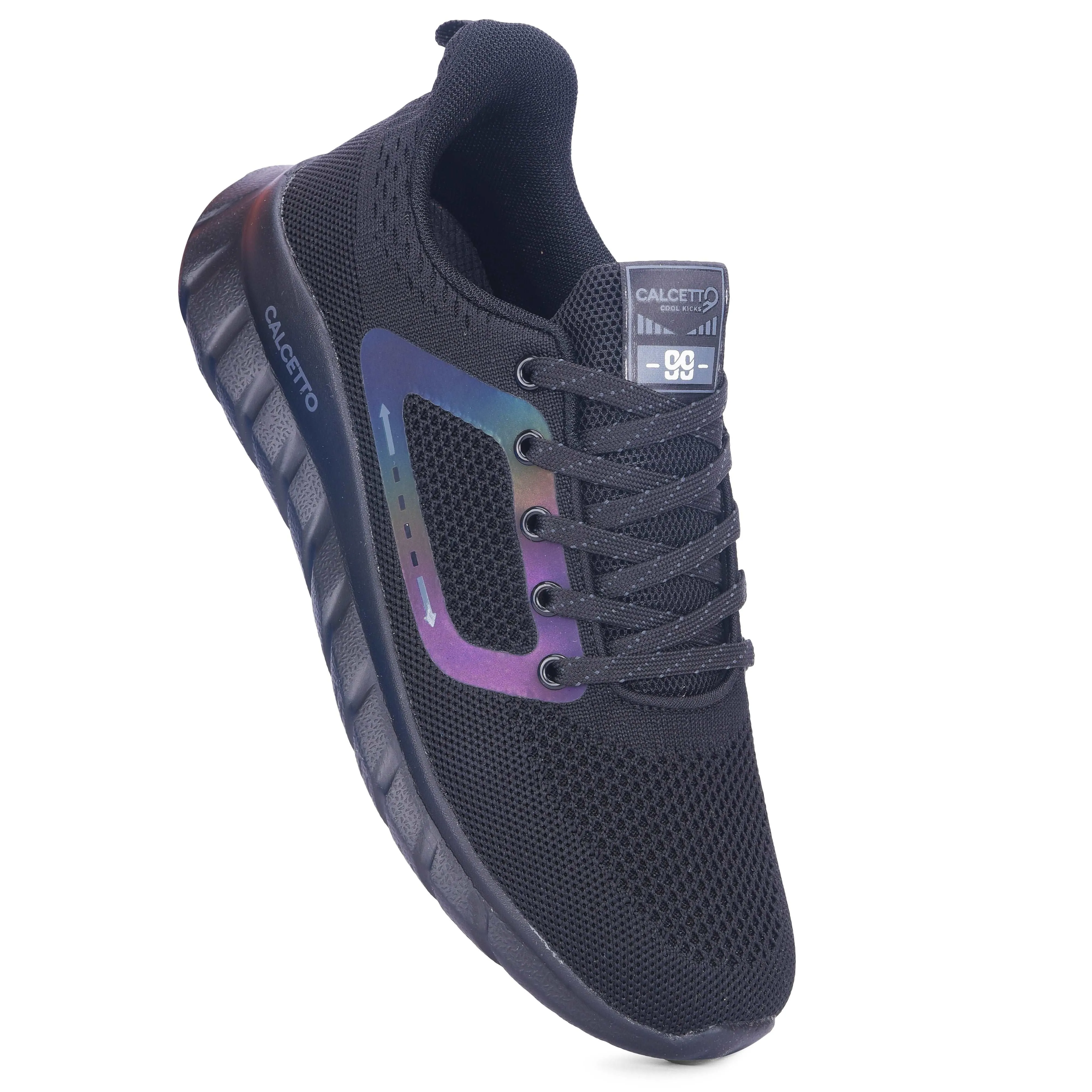 Calcetto Lightweight Casual Men's Running Sports Shoes CLT-0980 Full Black