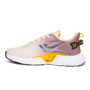 Calcetto Lightweight Casual Men's Running Sports Shoes CLT-1015 Beige Yellow