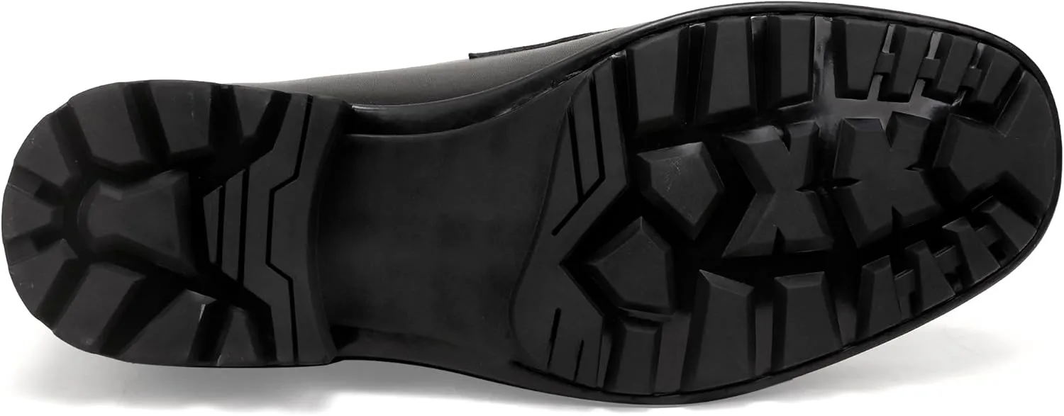 Casual Dress Shoes for Men, Premium Formal Buckle Dress Loafers Business Slip-on Penny Loafer for Mens