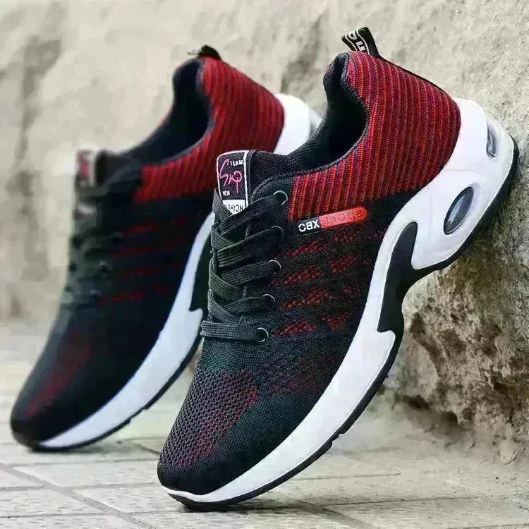 Casual Lightweight Running Shoes For Men Breathable  Lace-up Sneakers