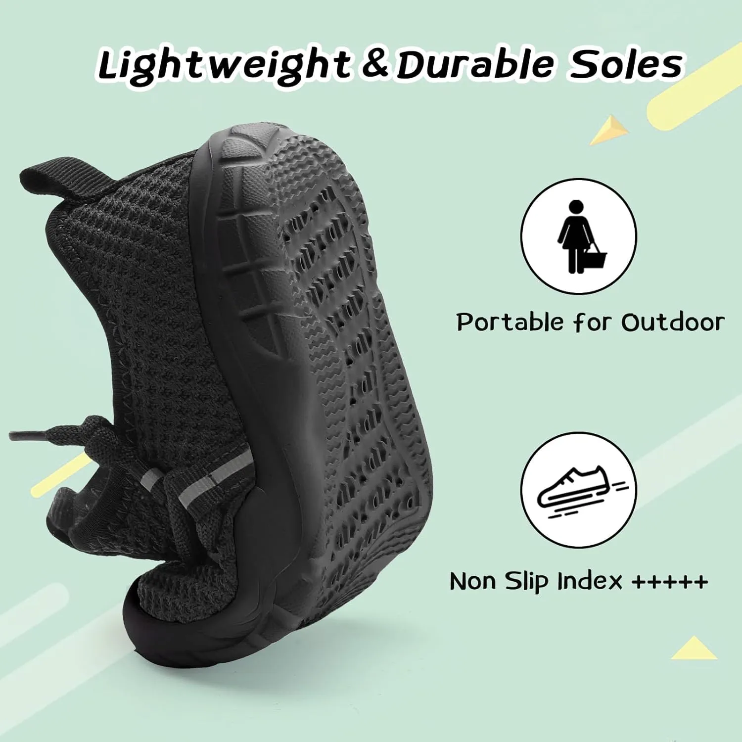 Centipede Demon Toddler Shoes Boys Girls Barefoot Shoes Kids Breathable Walking Running Shoe Slip on Sneakers Lightweight Outdoor Athletic Tennis Shoe