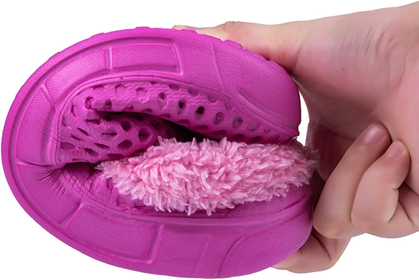 CERYTHRINA Men's Women's Lined Clog Breathable Mesh Lining Indoor Outdoor Walking Garden Clogs Winter Slippers