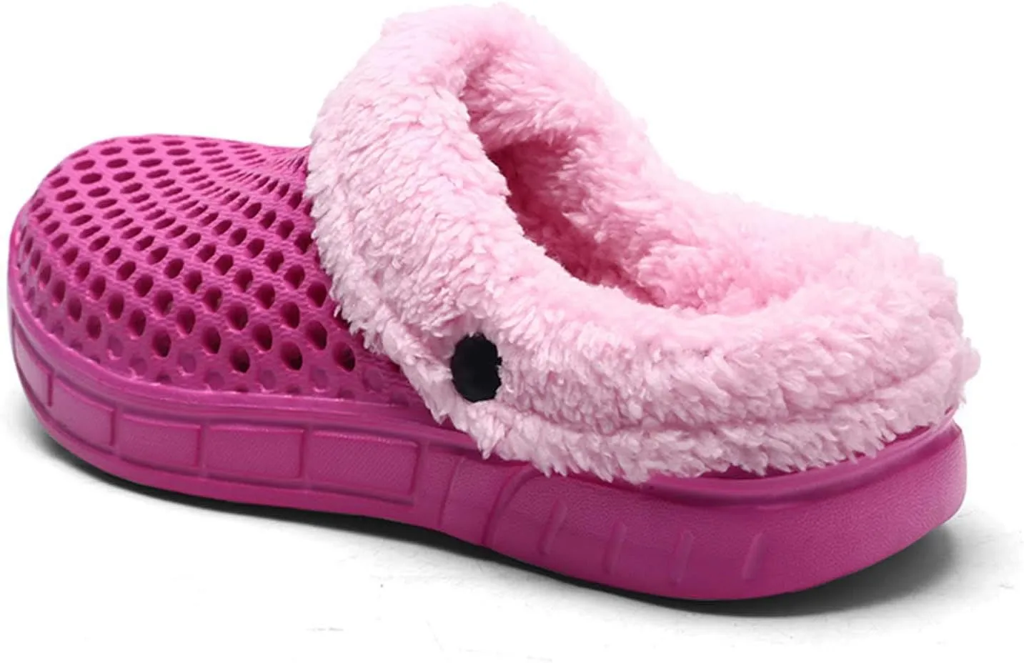 CERYTHRINA Men's Women's Lined Clog Breathable Mesh Lining Indoor Outdoor Walking Garden Clogs Winter Slippers
