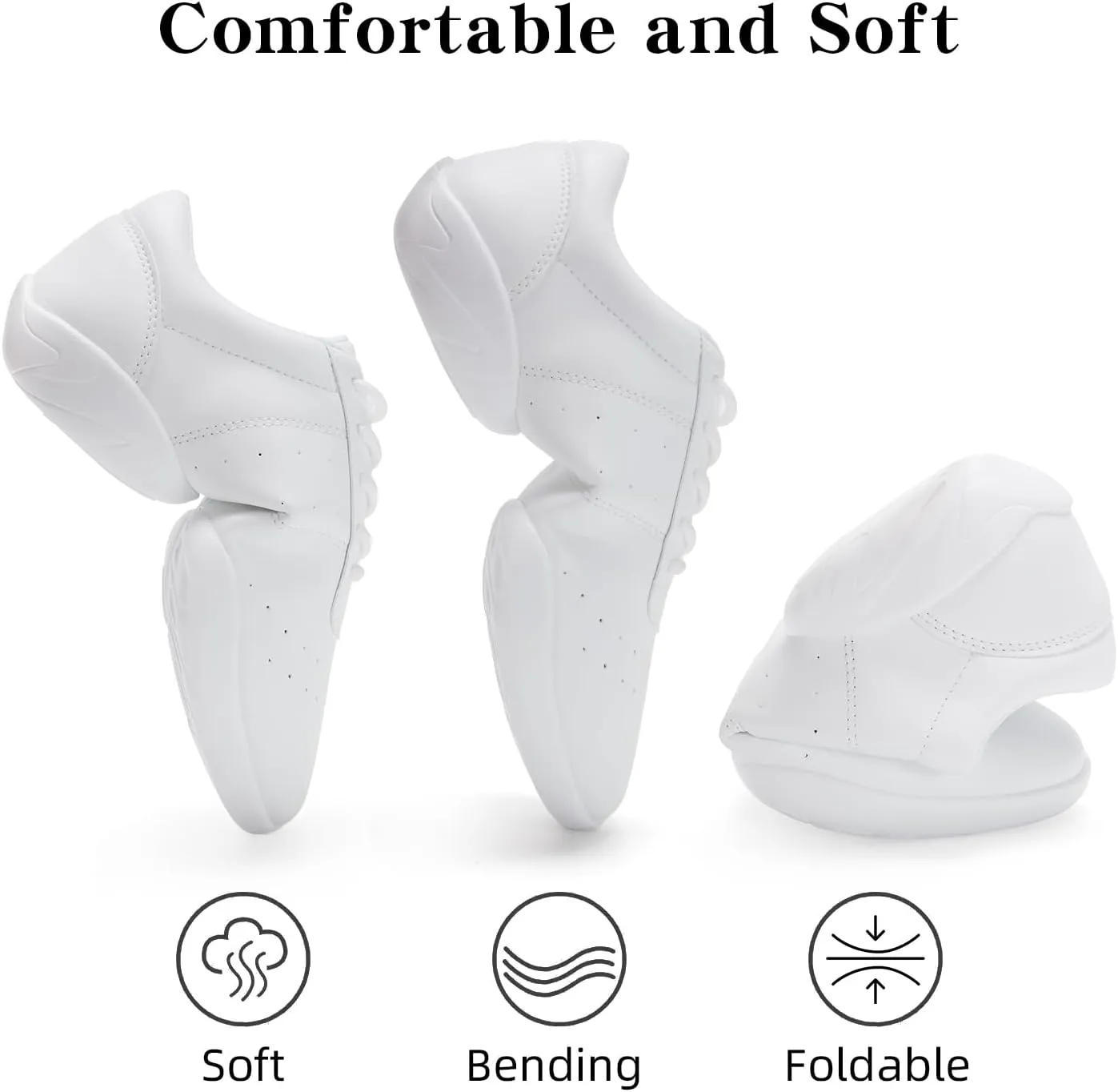 Cheer Shoes Girls Lightweight Comfortable Dance Cheerleader Sneakers