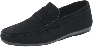 Classic Slip-ons Men's Loafers Suede Vamp Boat Shoes for Traveling Driving Office and Work