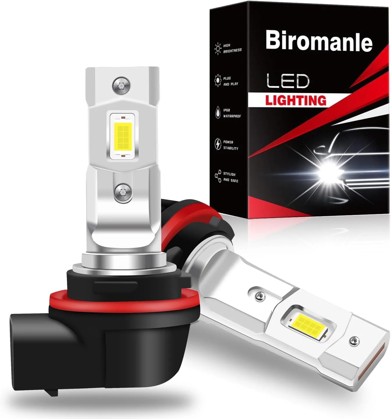 Compatible with Kawasaki Mule 4000 4010 KAF620 4x4 (2009-2020) Hi/Lo Beam,92069-0019 white light,34901-HR3-A21 Fog Light bulbs,Plug and Play(Pack of 2)