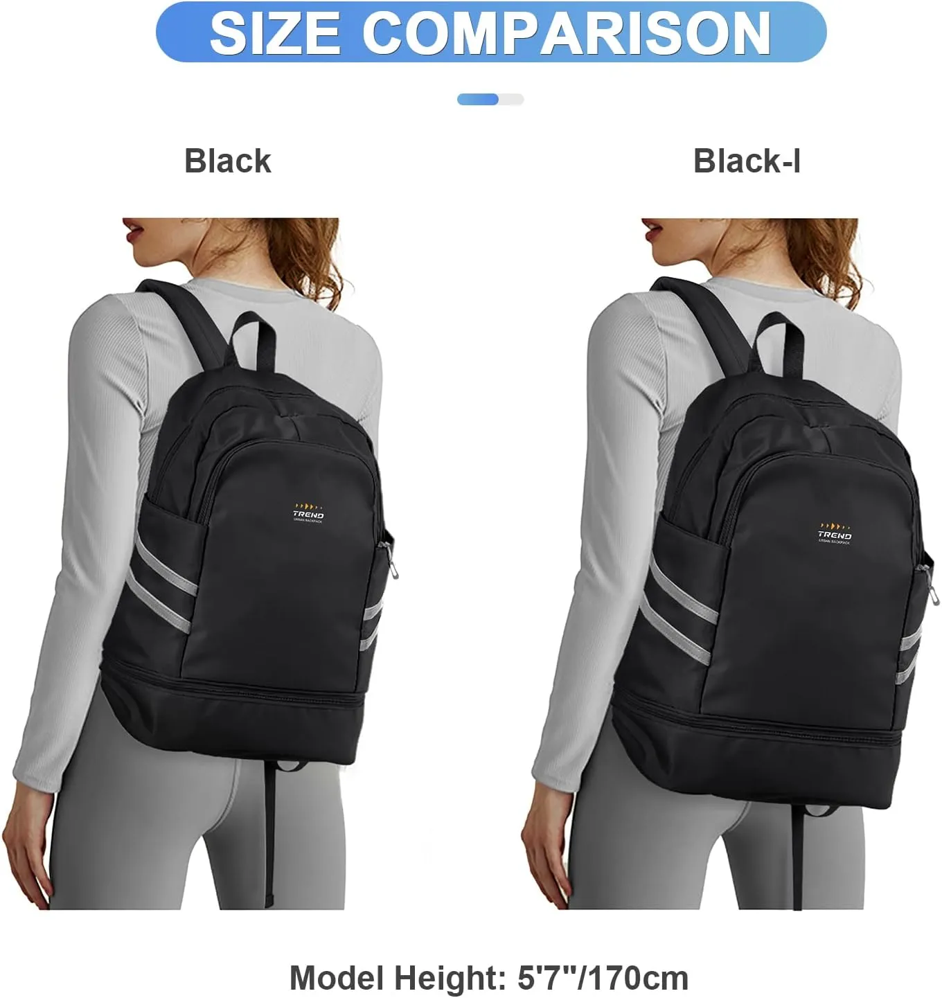 Coofay Gym Backpack for Women - Waterproof, Lightweight, Sports Travel Gym Bag with Shoe Compartment