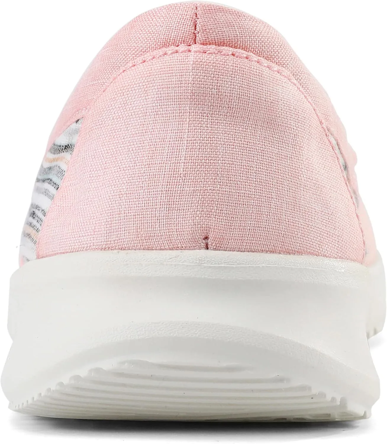 COOJOY Women's Casual Lightweight Stretch Boat Canvas Slip on Shoes Breathable