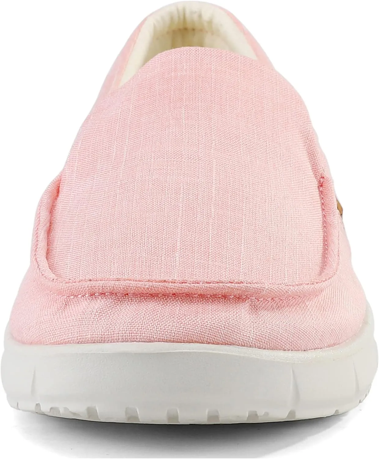COOJOY Women's Casual Lightweight Stretch Boat Canvas Slip on Shoes Breathable