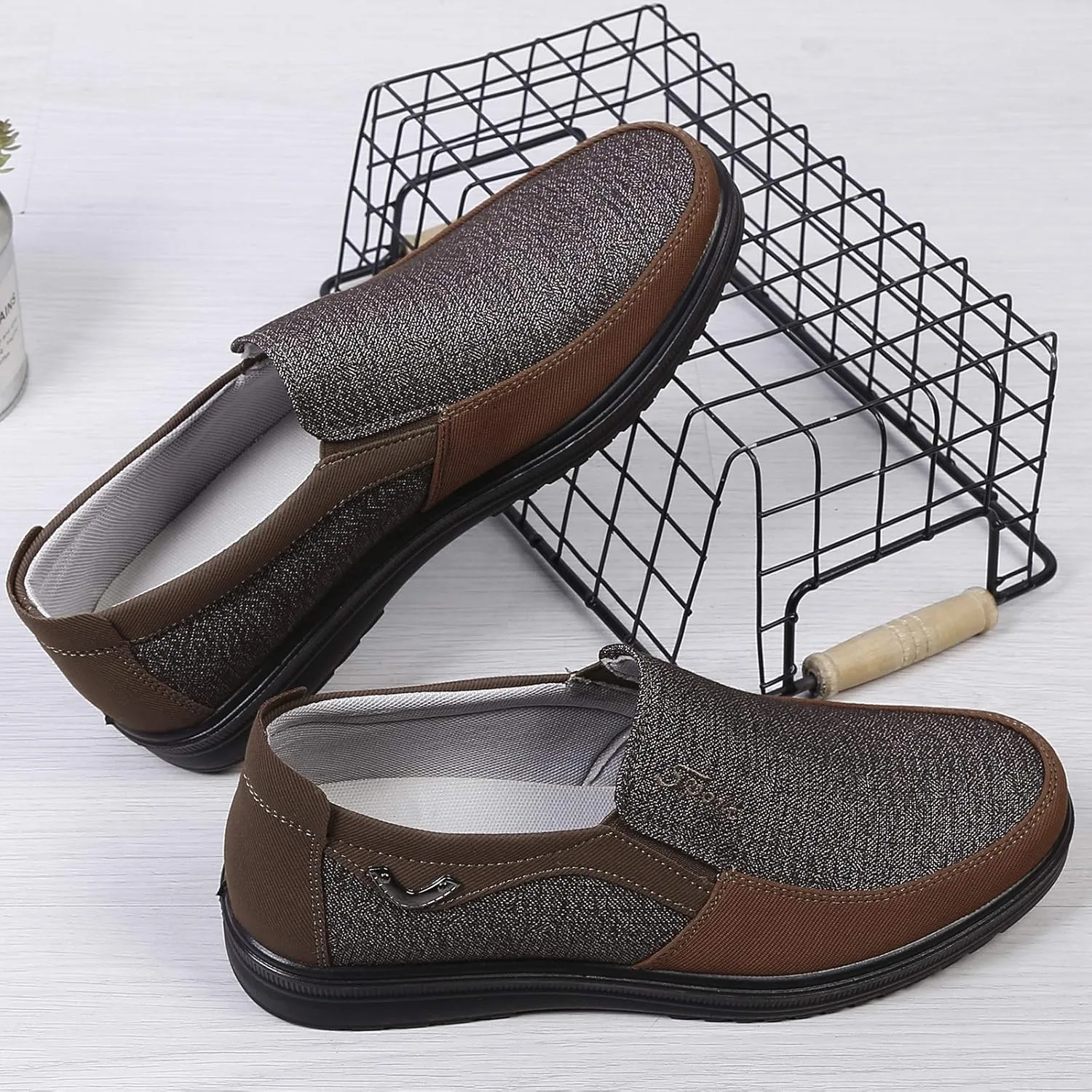 COSIDRAM Mens Loafer Casual Shoes Comfort Lightweight Driving Travel Walking Shoes for Adult Male