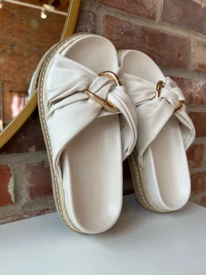 Cove Gold Embellished Sandal