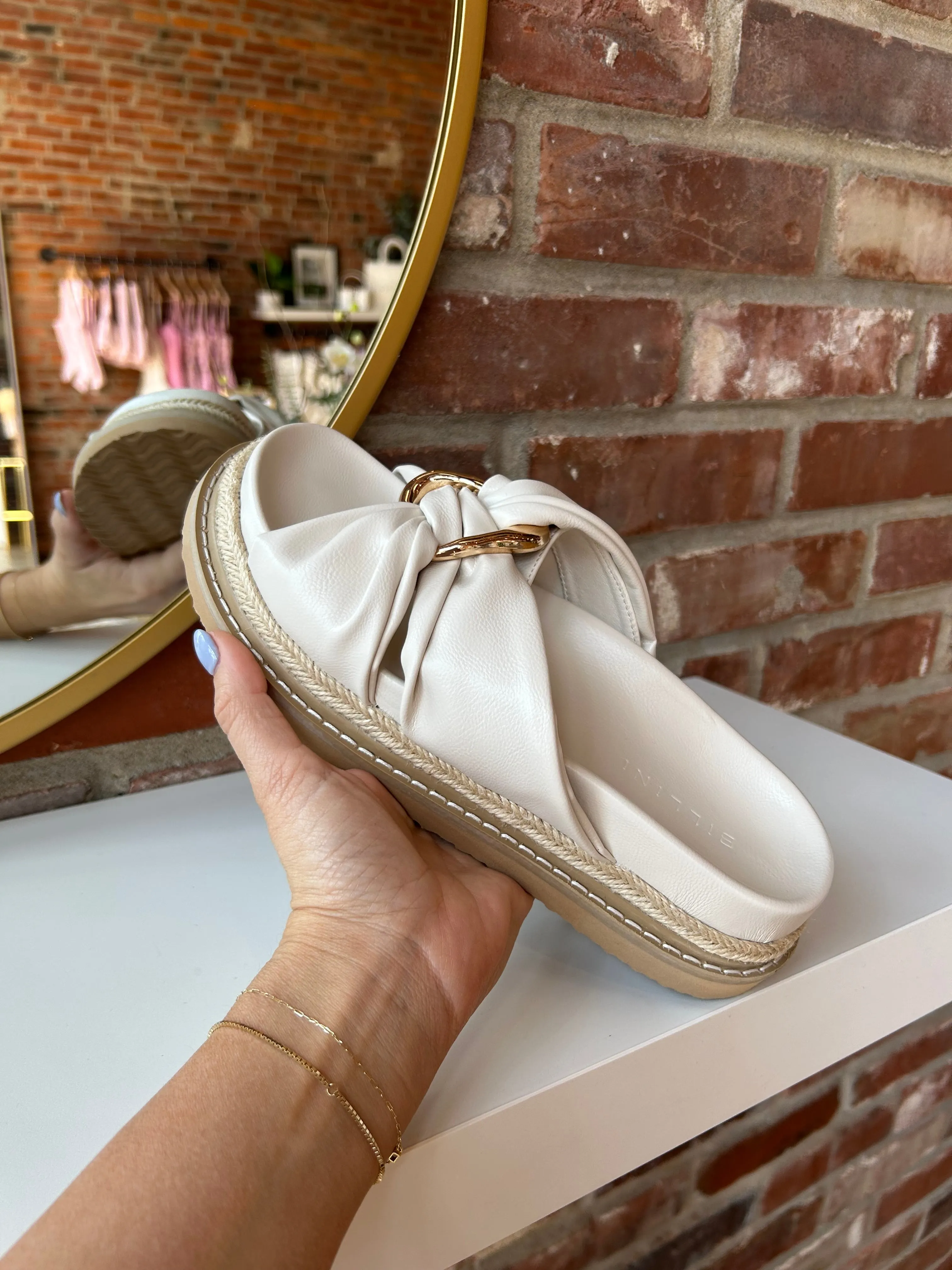 Cove Gold Embellished Sandal