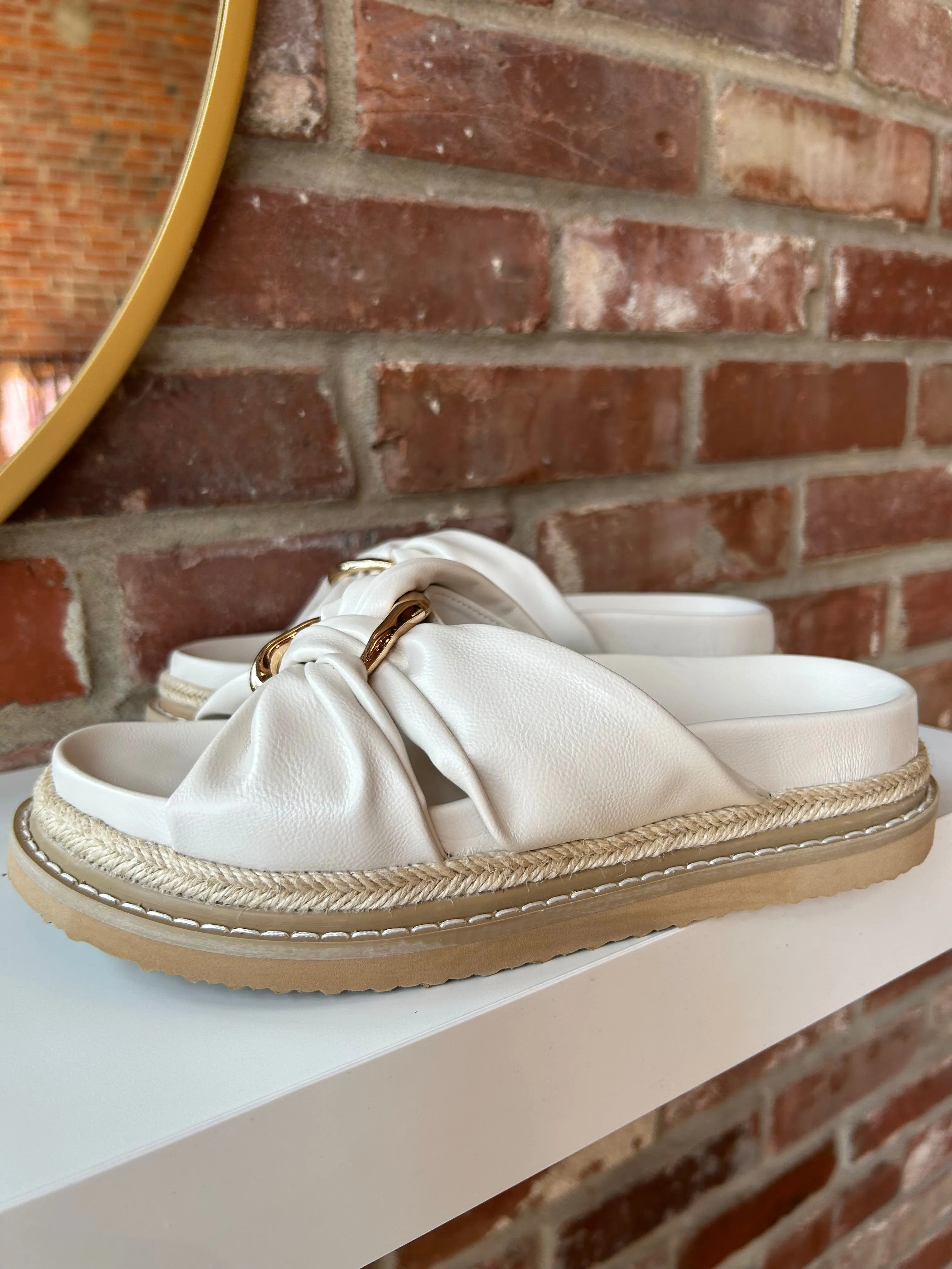 Cove Gold Embellished Sandal