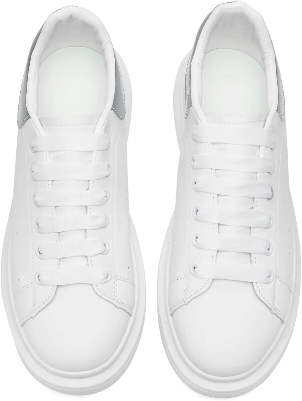COVS Platform White Sneakers for Women, Women's Fashion Sneakers, Leather Sneakers for Women Unisex Height Increase Shoes