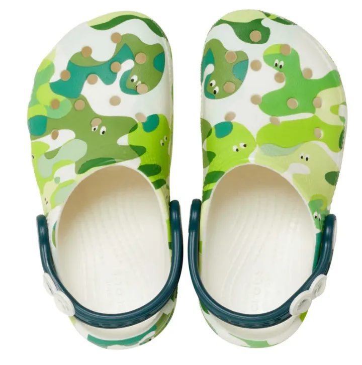 Crocs Classic Glow Slime Monsters Clogs- Glow Green